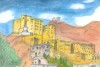 The City of Leh - (Watercolor)