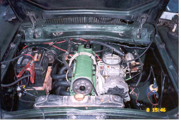 Engine in car