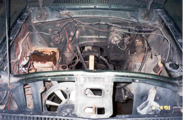 The dirty engine bay