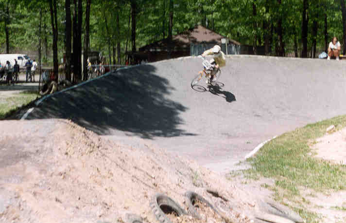 Phillip at Third turn at Shoreham BMX
