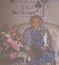 Brigid with flowers
