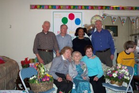 Caregiver Jemma with family