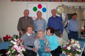 Brigid with her children