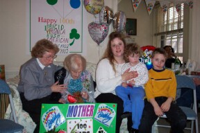 Brigid with dau Mary and others