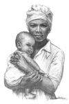 Jamaican Madonna, an 11 x 17 print - she portrays love and dignity combined.  SALE PRICE:  
US$14.99