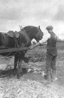 Husband Robert in farmer garb