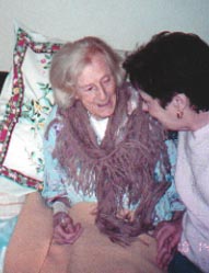 Brigid smiling with dau Mona