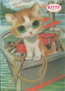 Cat in rowboat