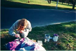 Shannon hard at work