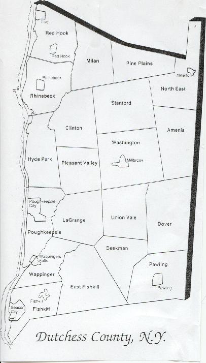 map of Dutchess County