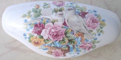 Drawer Pull Doves and flowers