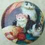 CERAMIC CABINET KNOB pulls CATS KITTEN pretty#4