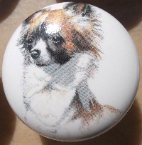 www.mariansceramics.com Chihuahua rough collie cabinet knobs