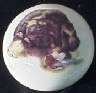 ceramic cabinet knob german shepherd dog