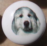 ceramic cabinet knob great pyrenes