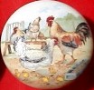 CERAMIC CABINET KNOB  FARM rooster