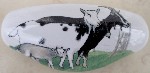 Black white Goats Drawer Pull