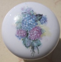 Cabinet Knob Hydrangea Bouquet pulls flower