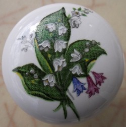 Cabinet Knob Lily's of the Valley FLOWER