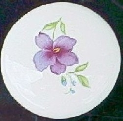 CERAMIC CABINET KNOB  PANSY FLOWER 