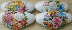 Drawer Pull w/ Flower Bouquets