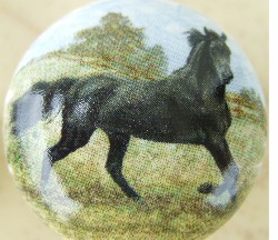 CERAMIC CABINET KNOBS KNOB HORSE ARABIAN