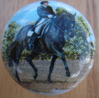 CERAMIC CABINET KNOBS KNOB HORSE DRESSAGE