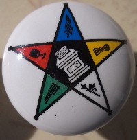 Cabinet knob Eastern Star