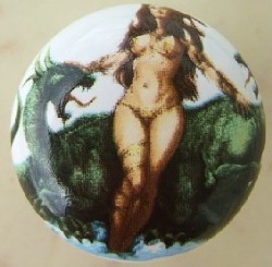 Cabinet knob Dragon Lady