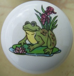 CERAMIC CABINET KNOB FROG TOAD available at mariansceramics.com