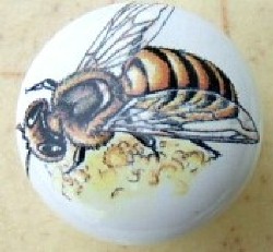 Cabinet Knob Honey Bees