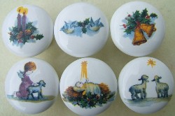 Cabinet Knobs 6 Nativity