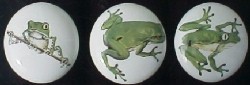 CERAMIC CABINET KNOB KNOBS FROG TOAD TREE available at mariansceramics.com
