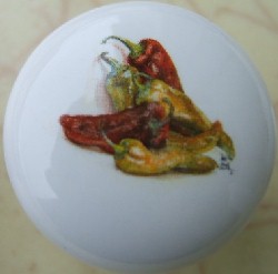 Cabinet knob pulls Chili Pepper