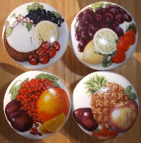 cabinet knobs tropical fruit strawberry