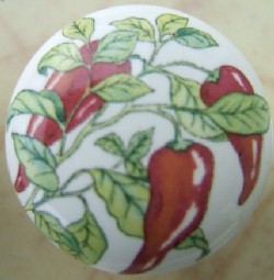 Cabinet knob pulls chili Peppers
