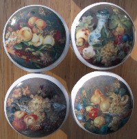 cabinet knobs fruit pears grapes berries strawberry