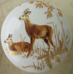 cabinet knob roe deer