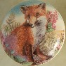 CERAMIC CABINET KNOB KNOBS  WILDLIFE FOX 