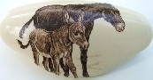 Drawer Pull Donkey Family