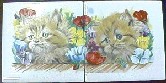 Ceramic Tile Mural Org Kittens