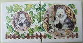 Ceramic Tile Mural Old English sheep dog