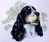 Ceramic Tile Cocker Spaniel