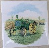 Ceramic Tile Antique John Deere Tractor