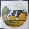 Ceramic Tile cow holstein