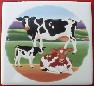 Ceramic Tile cow holstein
