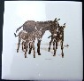 Ceramic Tile Donkeys