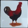 Ceramic Tile Chickens Rooster