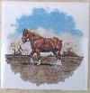 Ceramic Tile Draft Horse