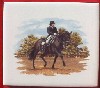 Ceramic Tile Dressage Horse 